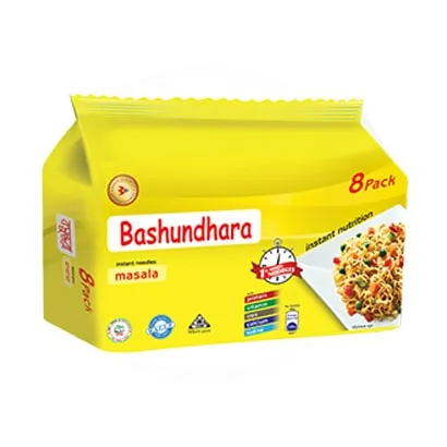 Bashundhara Instant Noodles Masala with Free Gift (8 Packs)